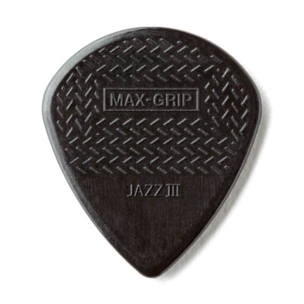 DUNLOP Médiators Max-Grip Jazz III x 6 Stiffo