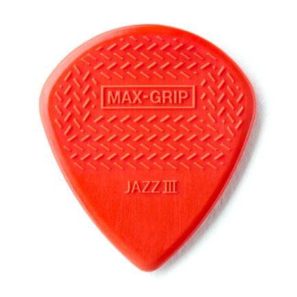 DUNLOP Mediators Max-Grip Jazz III x 6 Nylon