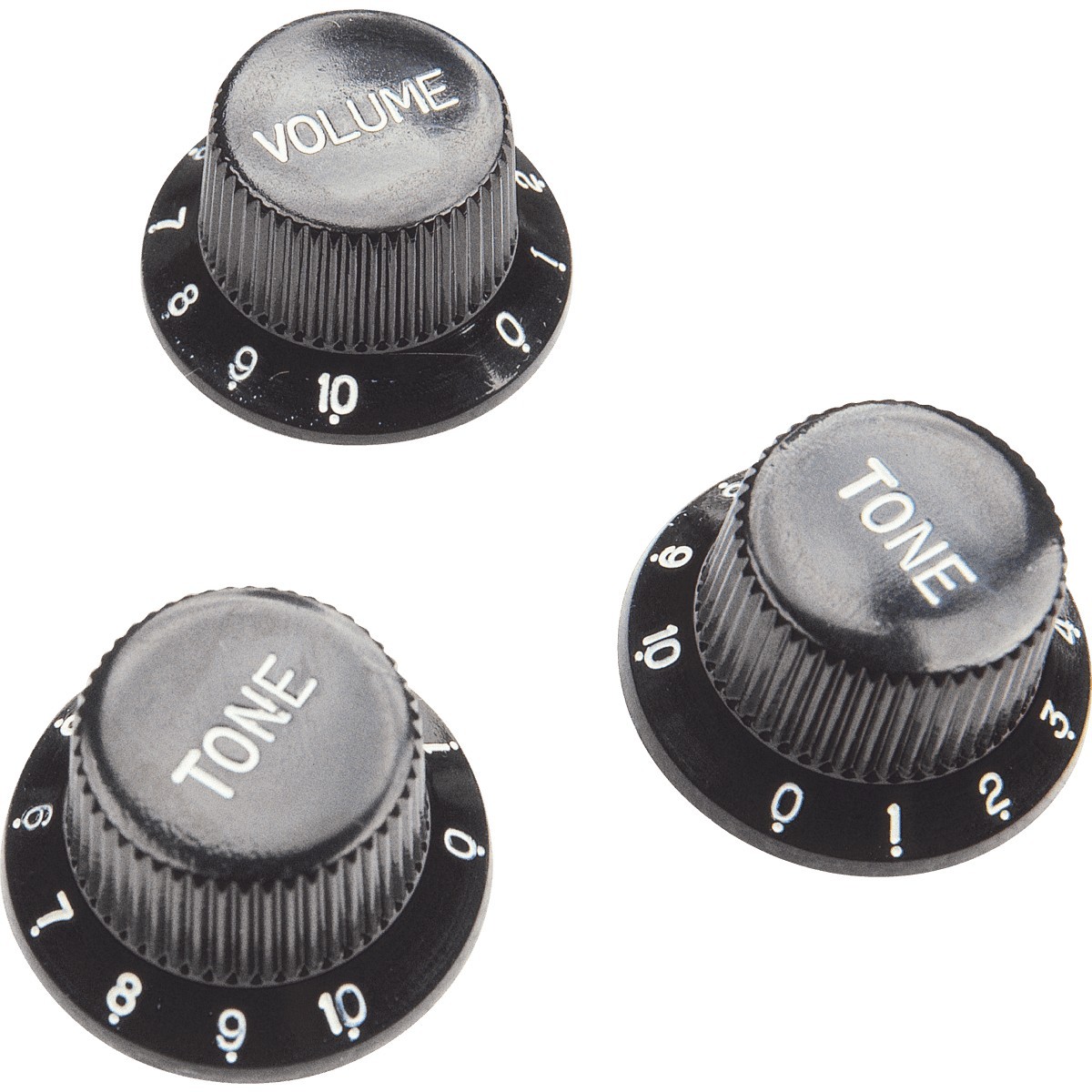 YELLOW PARTS Boutons De Reglages Strat Noir 1