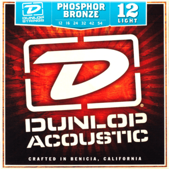 DUNLOP Cordes Acoustiques Phosphor Bronze Jeu Light 12-54
