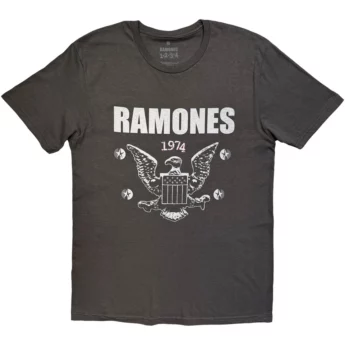 T-shirt RAMONES 1974 Eagle officiel