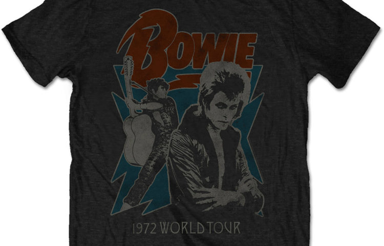 T-shirt DAVID BOWIE 1972 World Tour