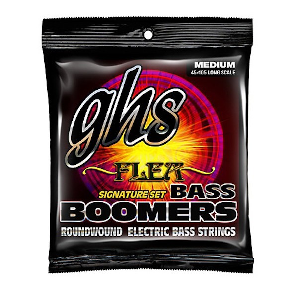 GHS Cordes Basses Boomers File Rond Jeu Medium Signature Flea 45-105 GHS Cordes Basses Boomers File Rond Jeu Medium Signature Flea 45-105