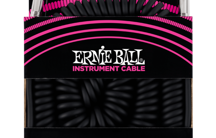 ERNIE BALL Cable Instrument Spirale Jack Jack 9 14 M Noir