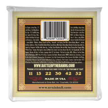 ERNIE BALL Cordes Acoustiques Earthwood Silk And Steel 80 20 Bronze Jeu Soft 11 52