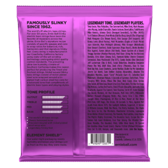ERNIE BALL Cordes Basses Slinky Nickel Wound Jeu Power Slinky 55 110