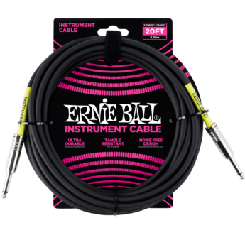 ERNIE BALL Cable Instrument Classic Jack Jack 6 09 M Noir