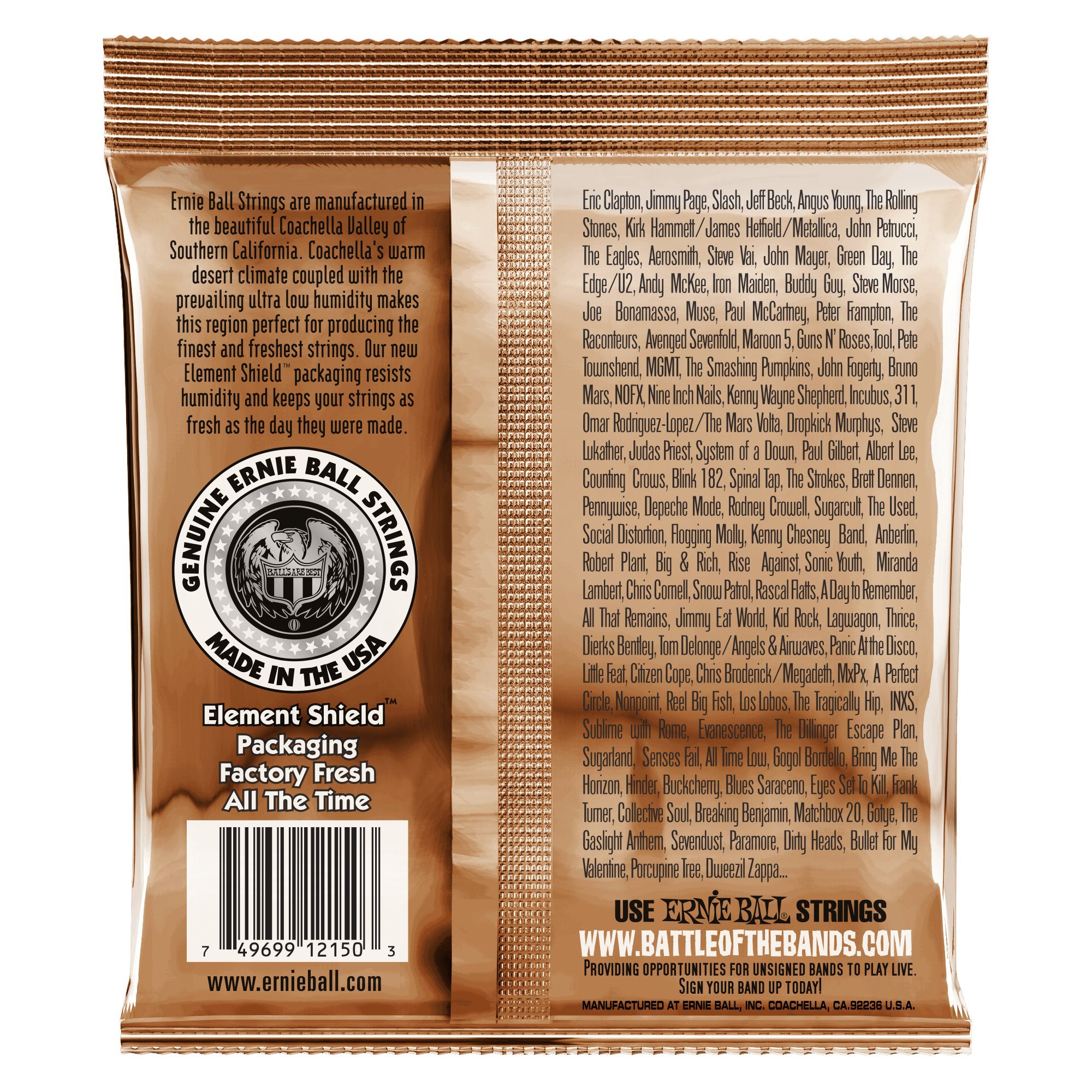 ERNIE BALL Cordes Acoustiques Earthwood Phosphor Bronze Jeu Extra Light 10 50 - P02150 (1) ERNIE BALL Cordes Acoustiques Earthwood Phosphor Bronze Jeu Extra Light 10 50
