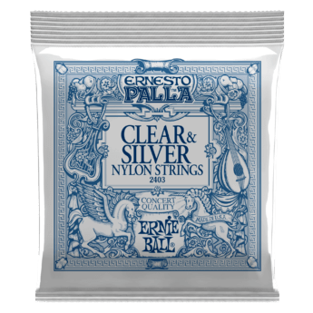 ERNIE BALL Cordes Classiques Ernesto Palla Clear Silver Nylon