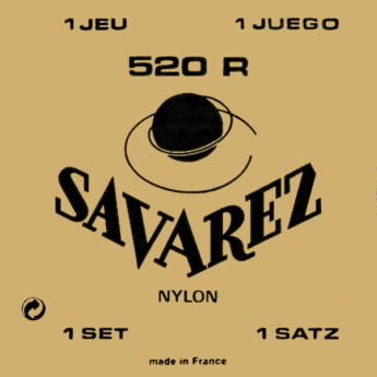 SAVAREZ Cordes Classiques Jeu 520R Rouge Tirant Normal