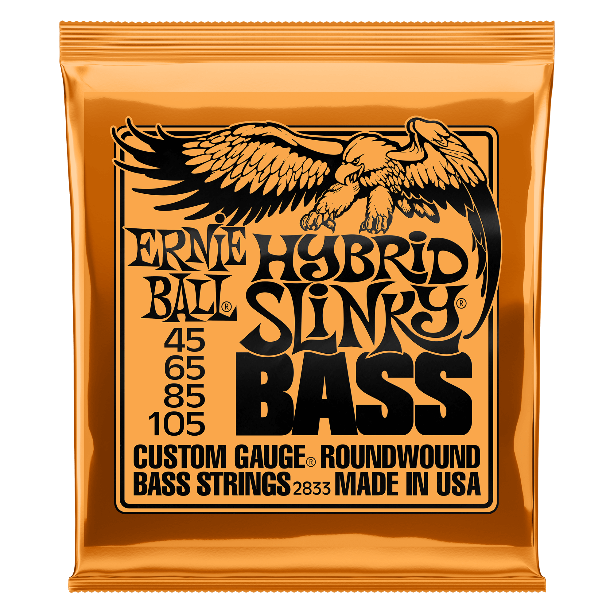 ERNIE BALL Cordes Basses Slinky Nickel Wound Jeu Hybrid Slinky 45 105 - P02833 ERNIE BALL Cordes Basses Slinky Nickel Wound Jeu Hybrid Slinky 45 105