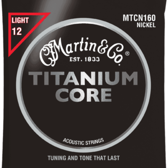 MARTIN Cordes Acoustiques Titanium Core Jeu Light 12 55