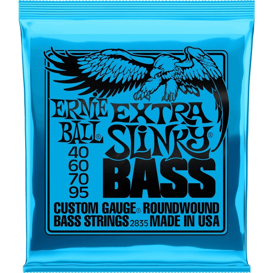 ERNIE BALL Cordes Basses Slinky Nickel Wound Jeu Extra Slinky 40 95