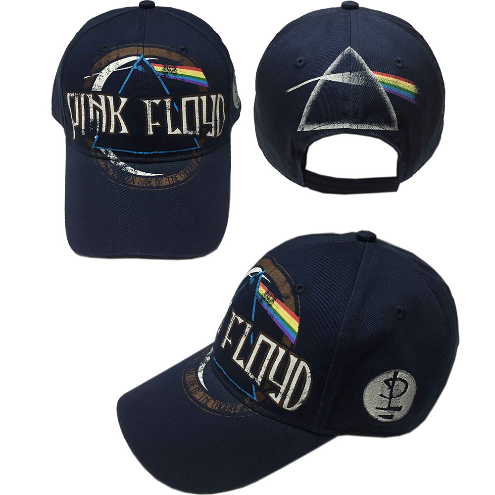 PINK FLOYD Dark Side Of The Moon Album Distressed Navy Blue