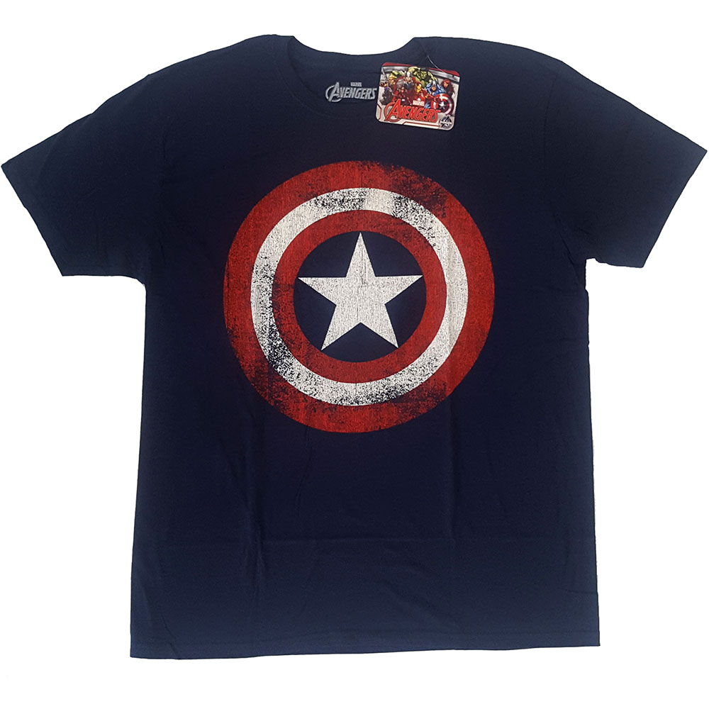 T-shirt MARVEL COMICS Captain America Distressed Shield