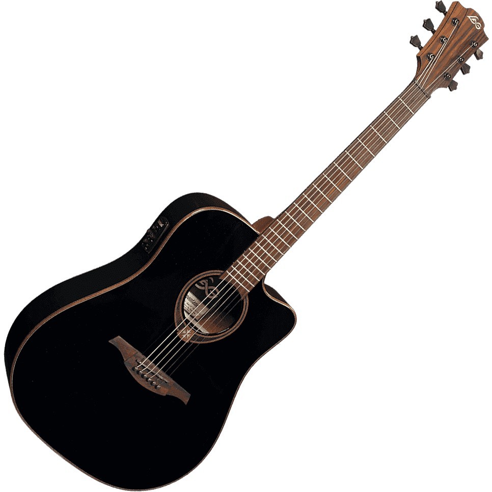 LAG Tramontane 118 Dreadnought Cutaway Electro Black LAG Tramontane 118 Dreadnought Cutaway Electro Black
