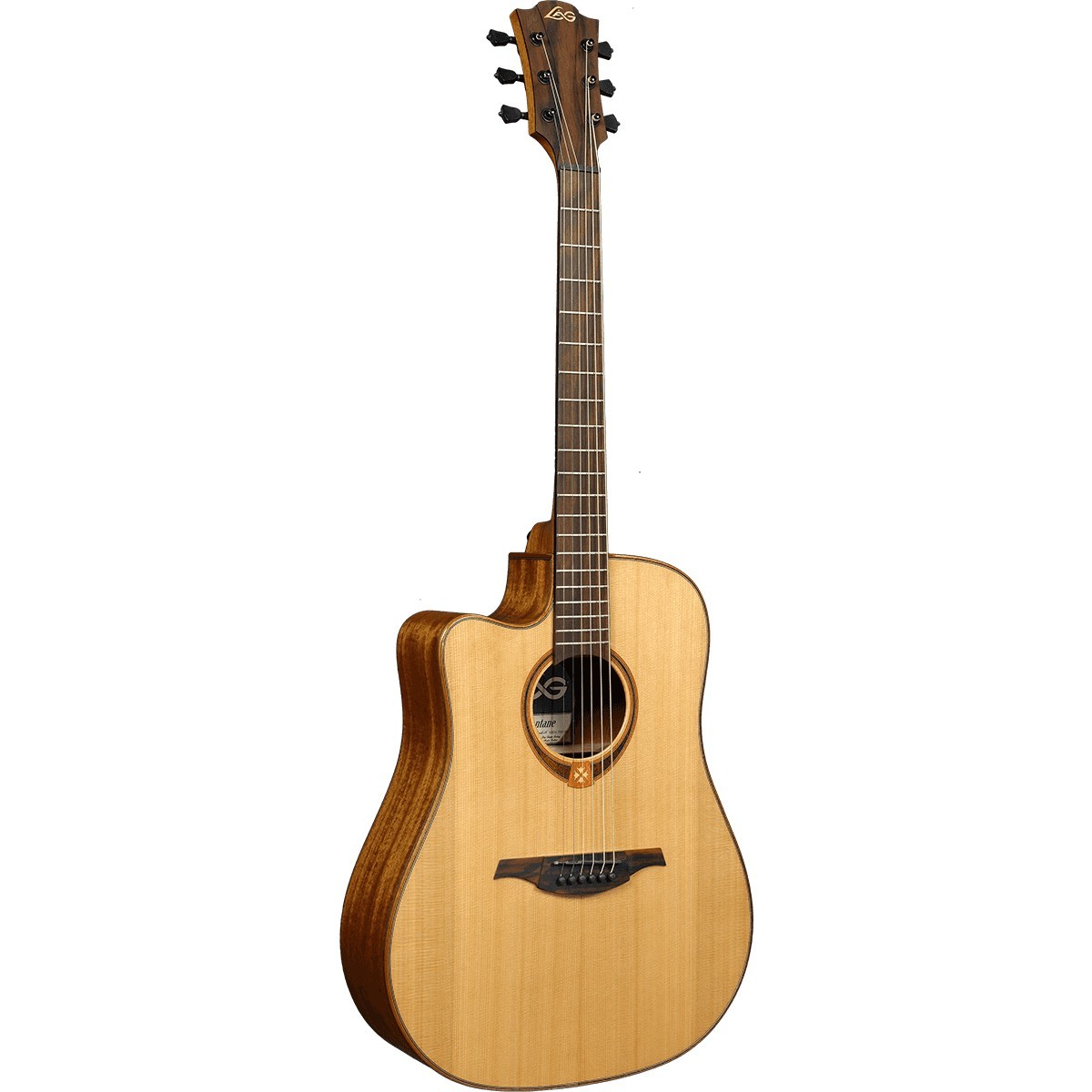 LAG Tramontane 118 Dreadnought Cutaway Electro Lefty