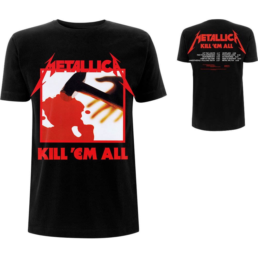 T-shirt METALLICA Kill 'Em All Tracks