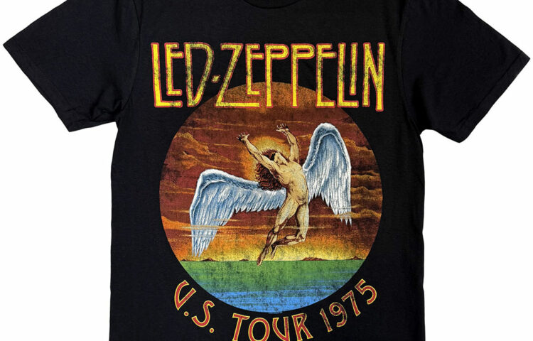 T-shirt LED ZEPPELIN USA Tour 75