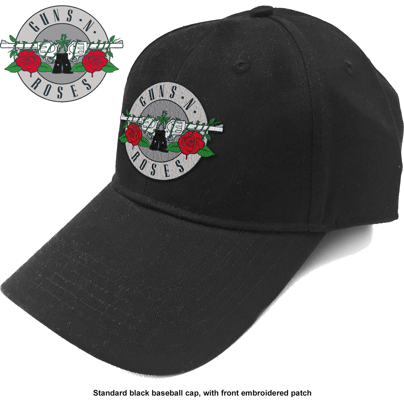 GUNS N ROSES Silver Circle Logo