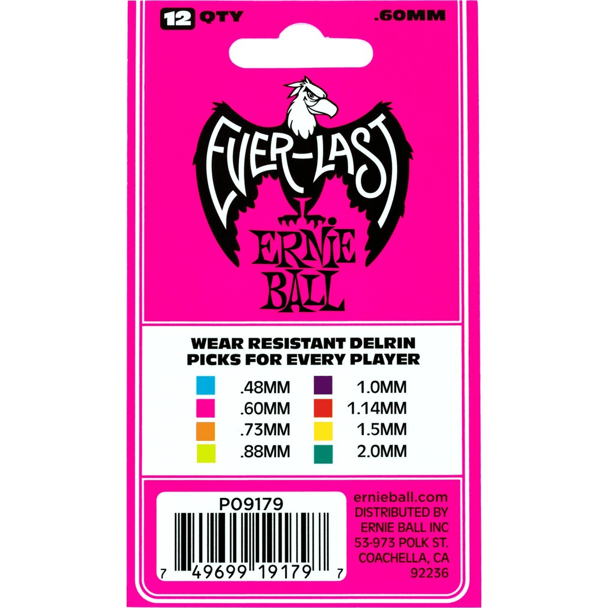 ERNIE BALL Médiators Everlast ERNIE BALL Médiators Everlast