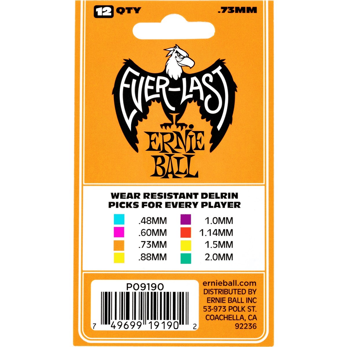 ERNIE BALL Médiators Everlast ERNIE BALL Médiators Everlast
