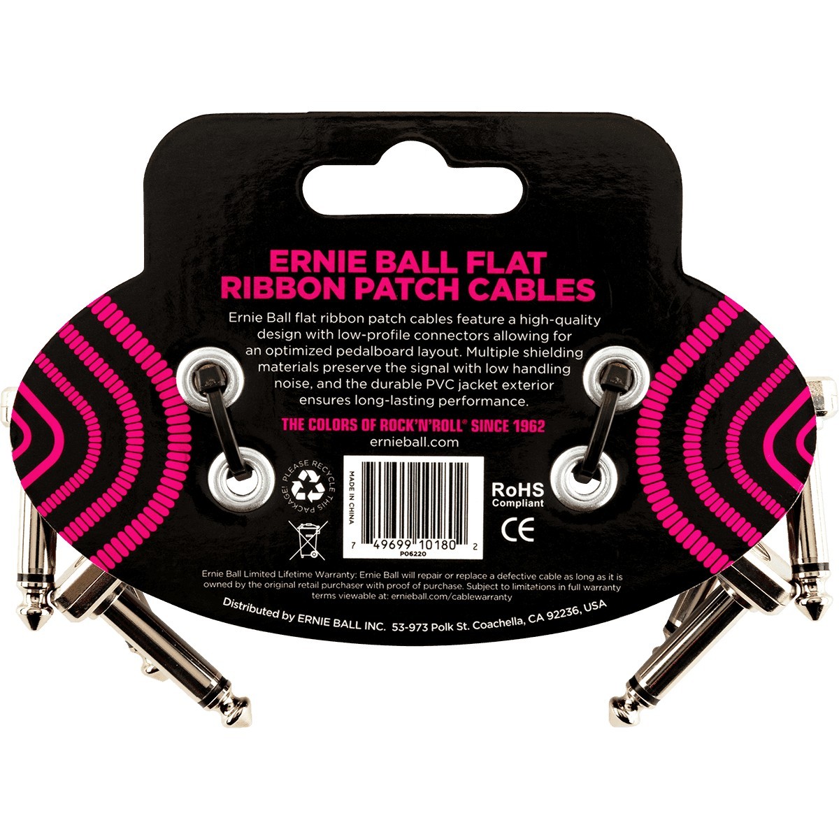 ERNIE BALL Cable Instrument Patch Flat Ribbon