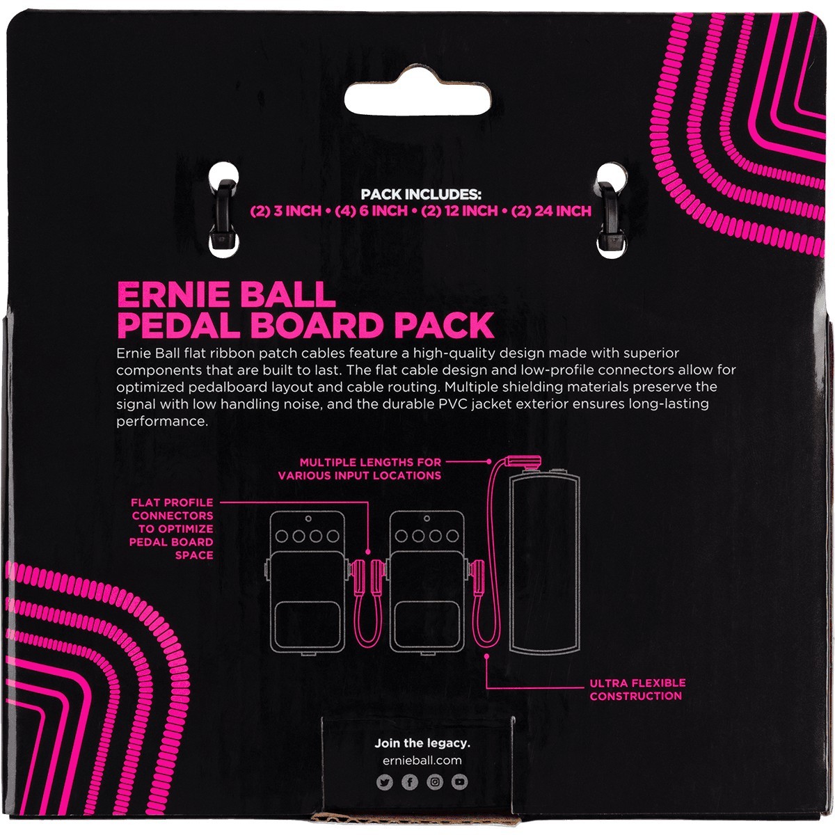 ERNIE BALL Cable Instrument Patch Flat Ribbon