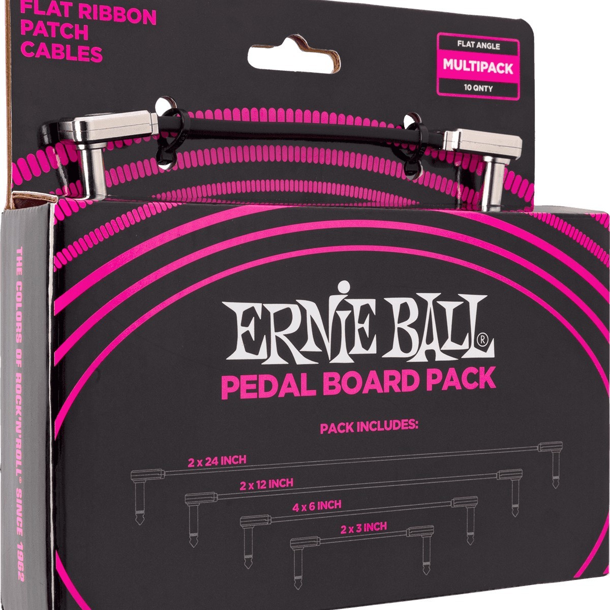 ERNIE BALL Cable Instrument Patch Flat Ribbon ERNIE BALL Cable Instrument Patch Flat Ribbon