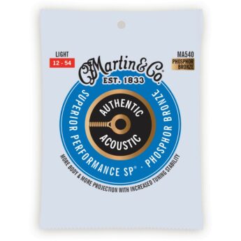 MARTIN Cordes Acoustiques Authentic Acoustic SP Phosphor Bronze Jeu Light 12 54