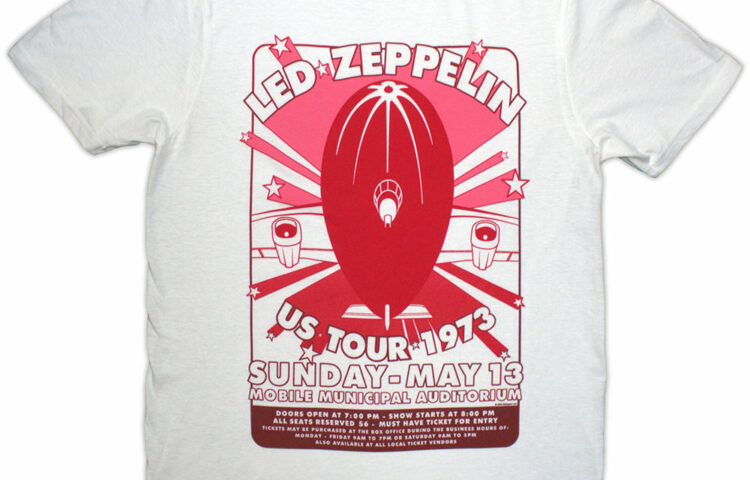 T-shirt LED ZEPPELIN Mobile Municipal