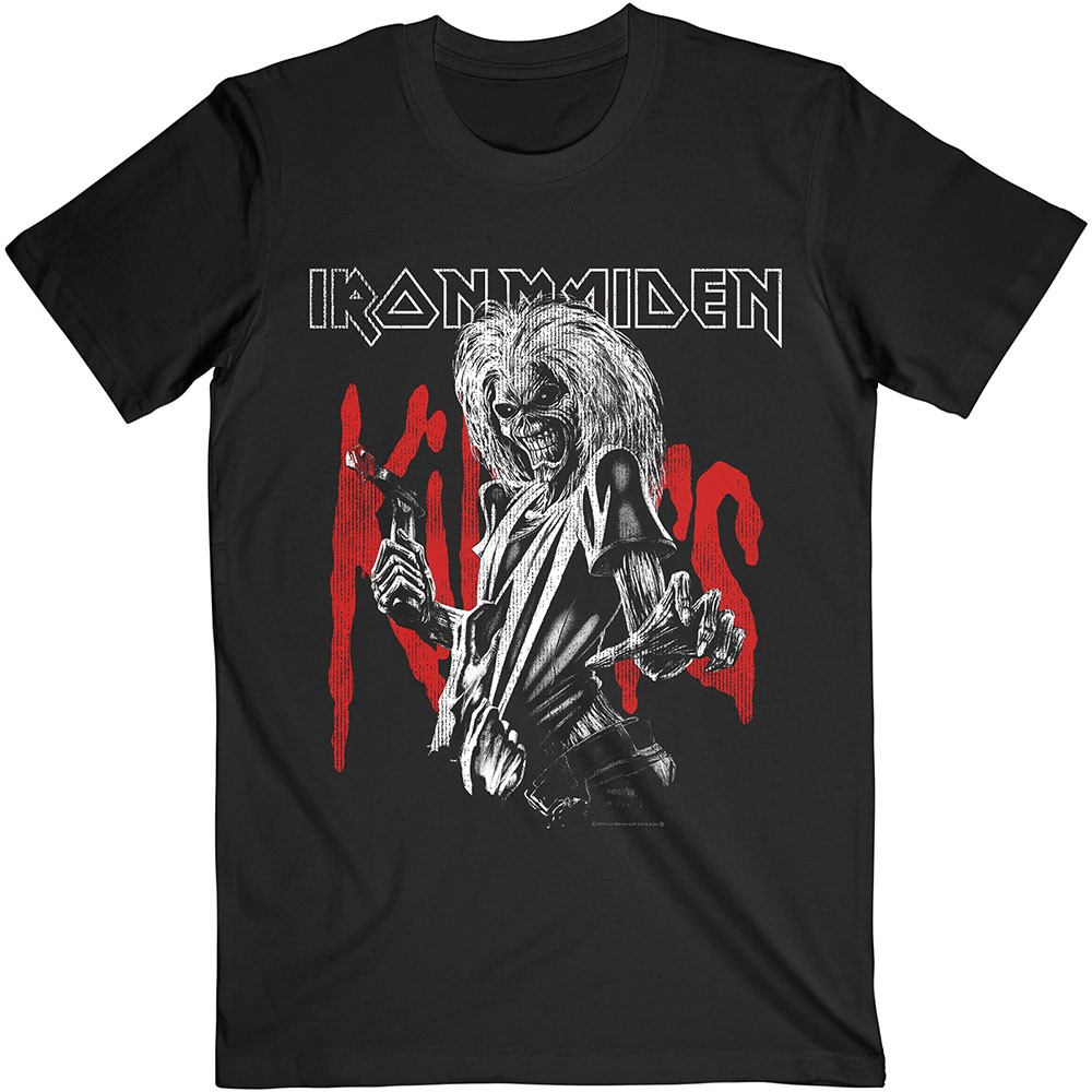 IRON MAIDEN Killers Eddie Large Graphic Distress