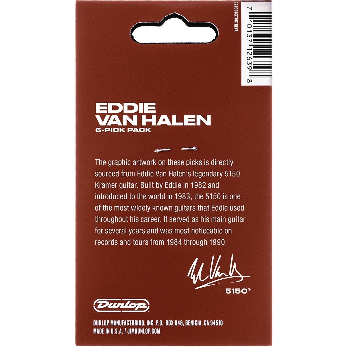 DUNLOP Médiators EVH 5150