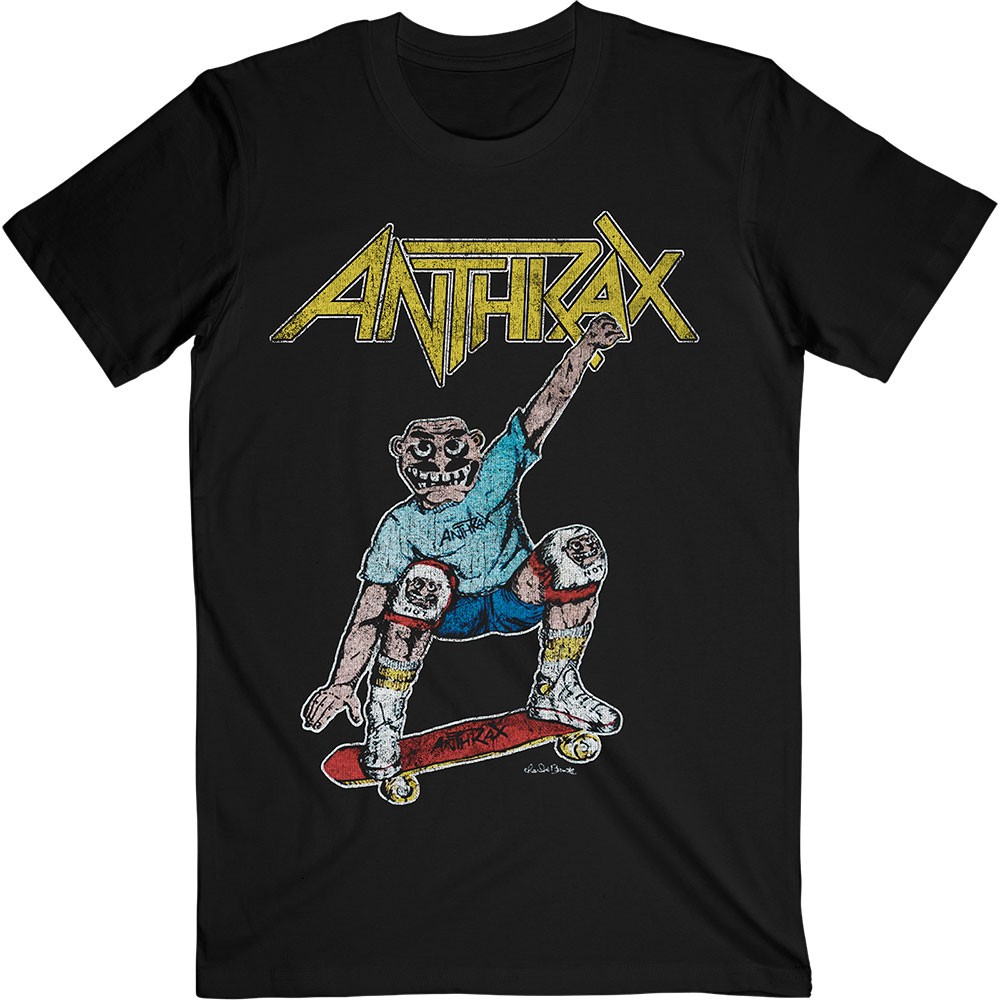 ANTHRAX Spreading Skater Notman Vintage