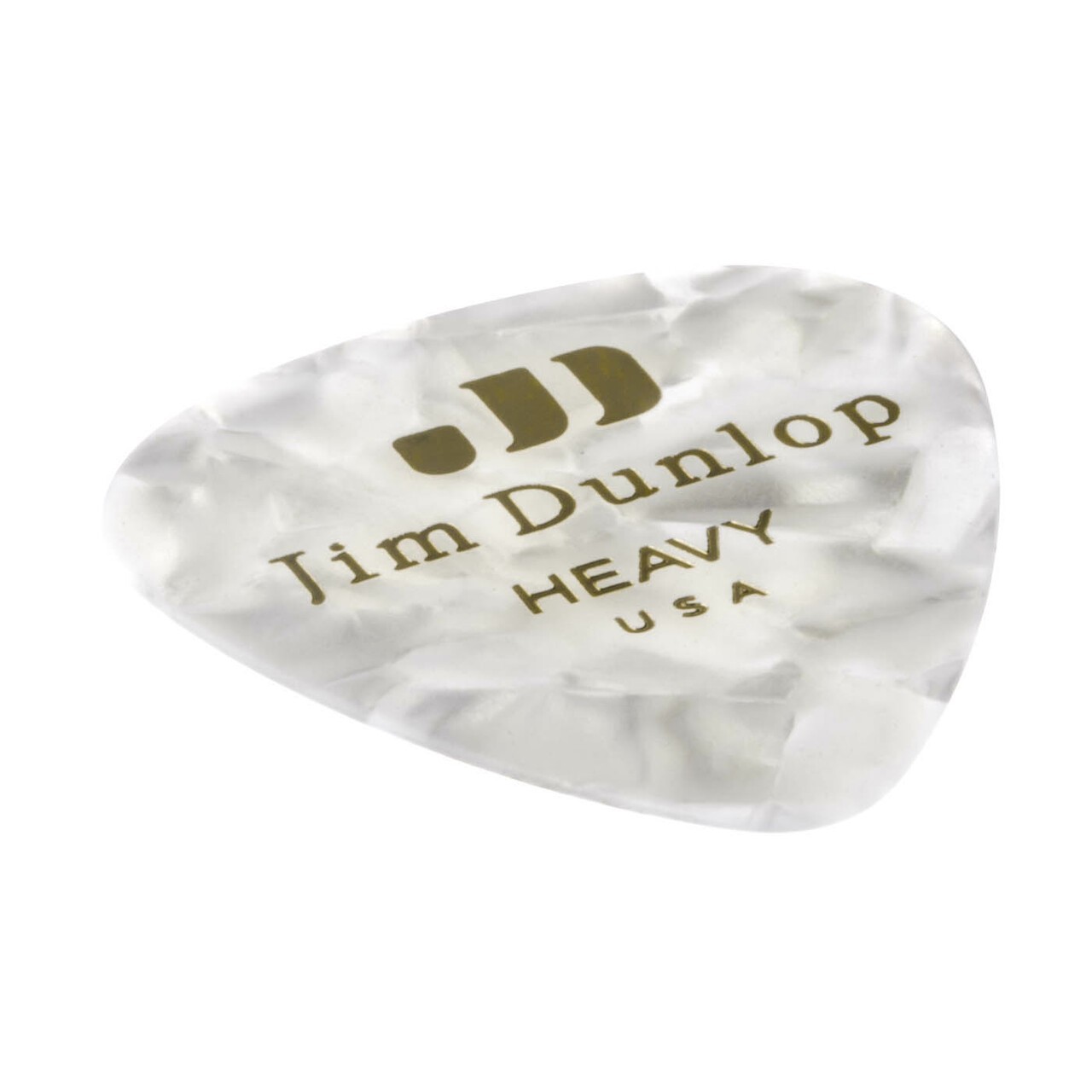 DUNLOP Médiators Celluloid White Pearloid