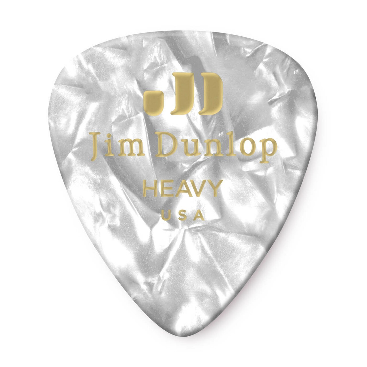 DUNLOP Médiators Celluloid White Pearloid