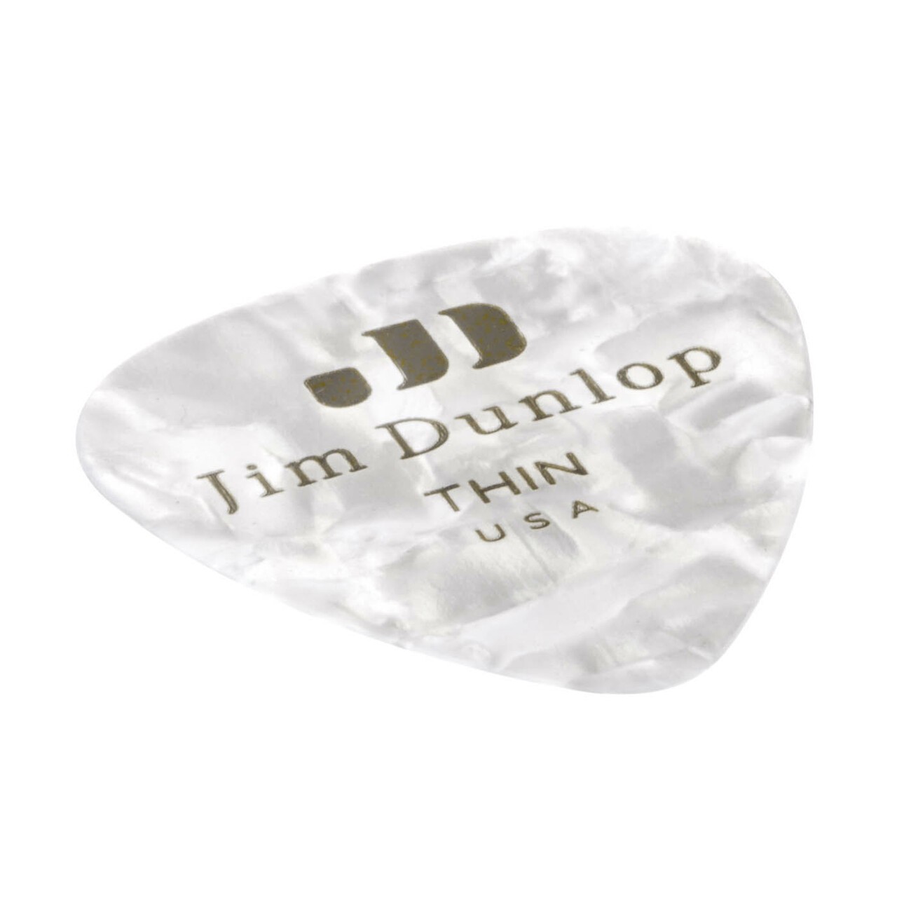 DUNLOP Médiators Celluloid White Pearloid