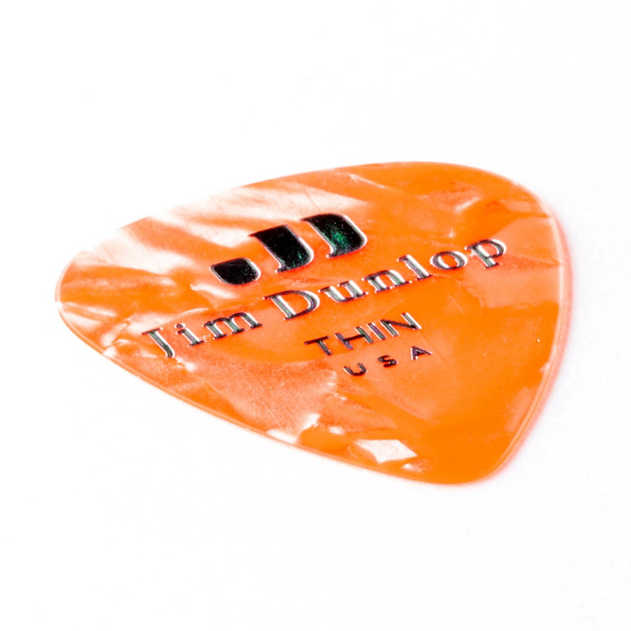 DUNLOP Médiators Celluloid Orange Pearloid