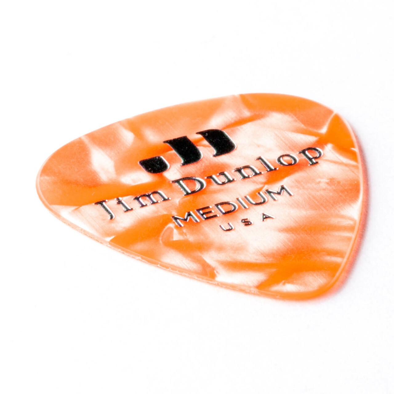 DUNLOP Médiators Celluloid Orange Pearloid
