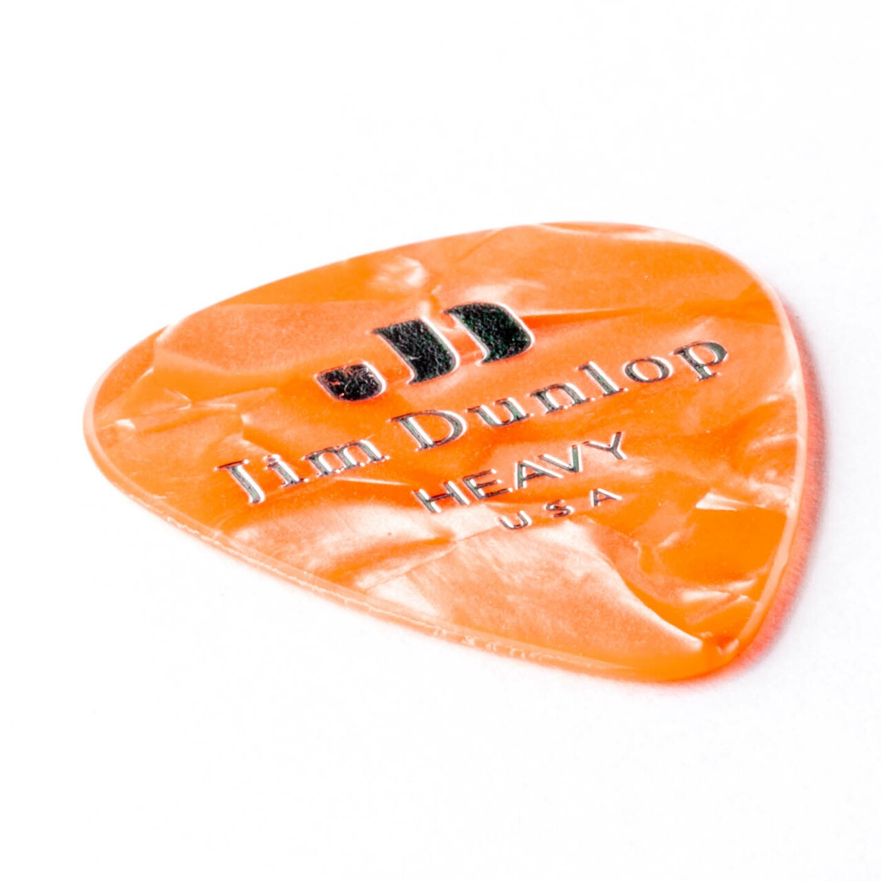 DUNLOP Médiators Celluloid Orange Pearloid