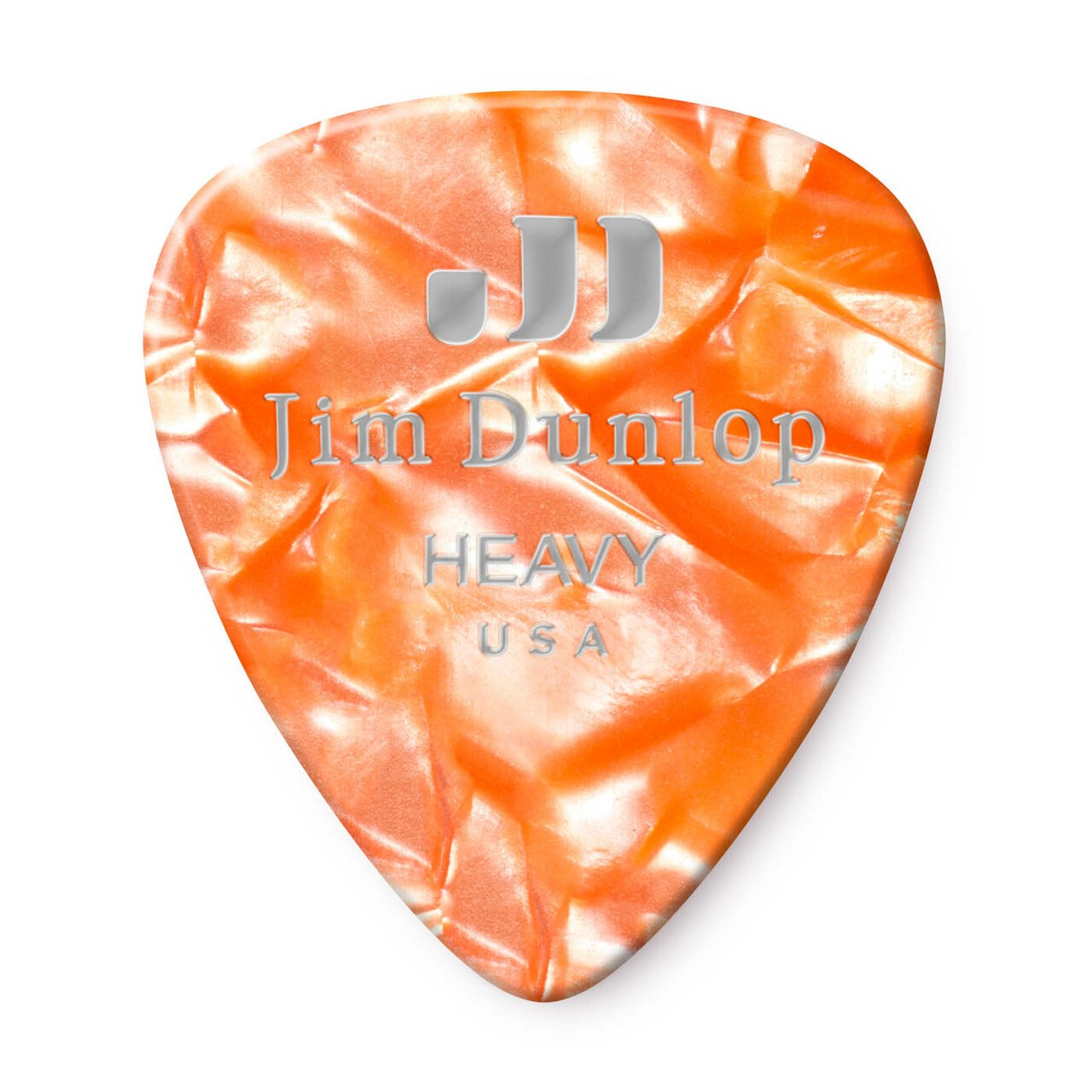 DUNLOP Médiators Celluloid Orange Pearloid