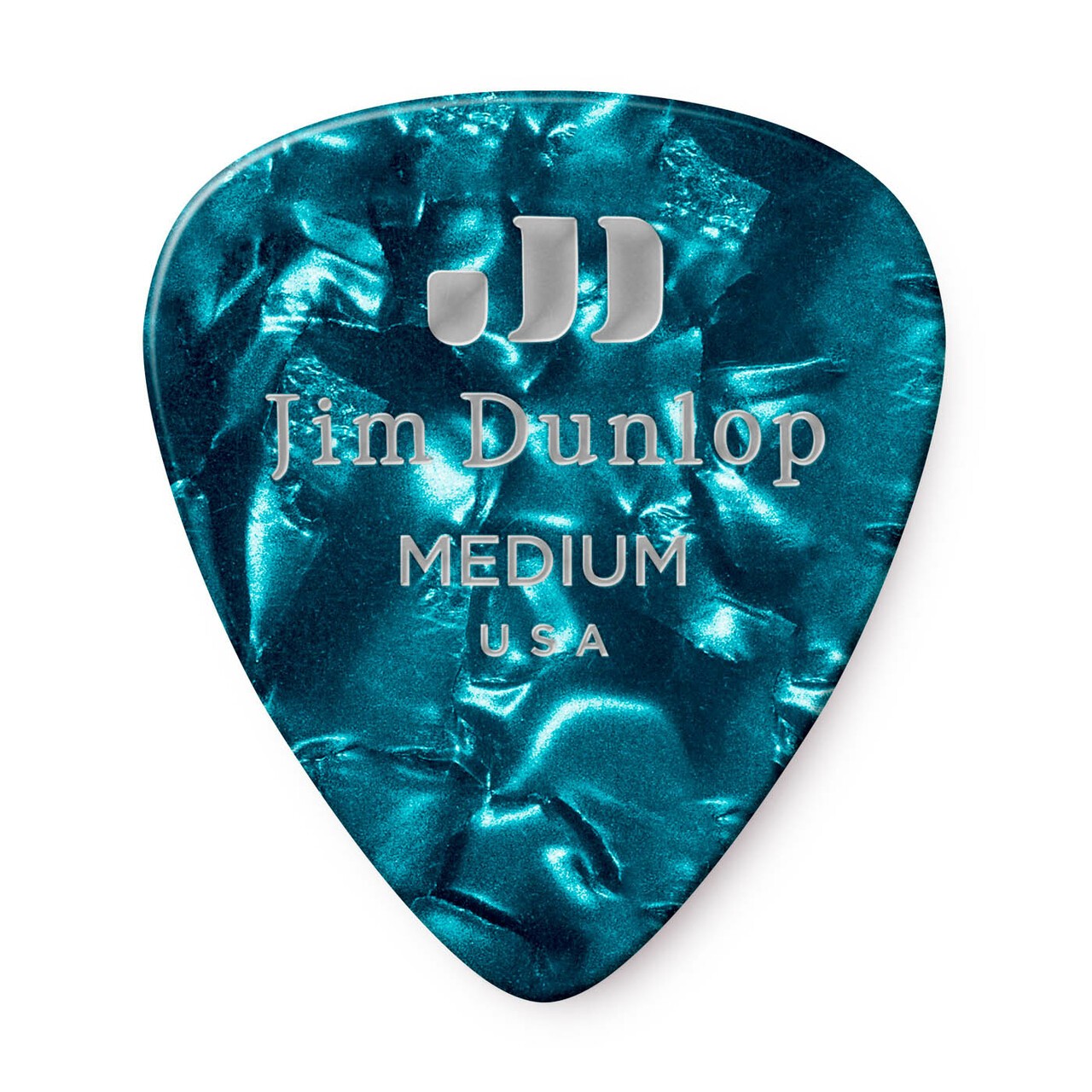 DUNLOP Médiators Celluloid Turquoise Pearloid