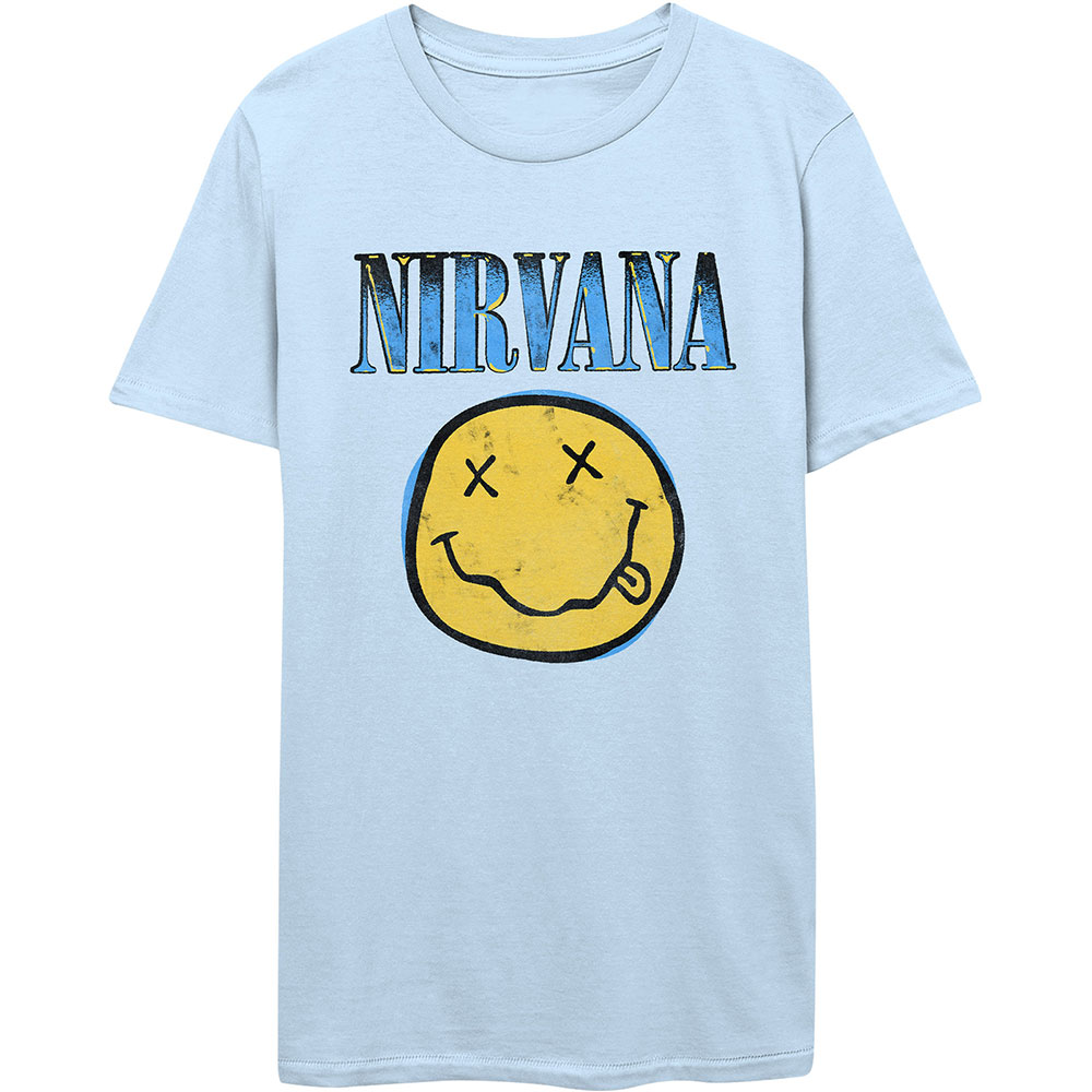 NIRVANA Xerox Happy Face Blue