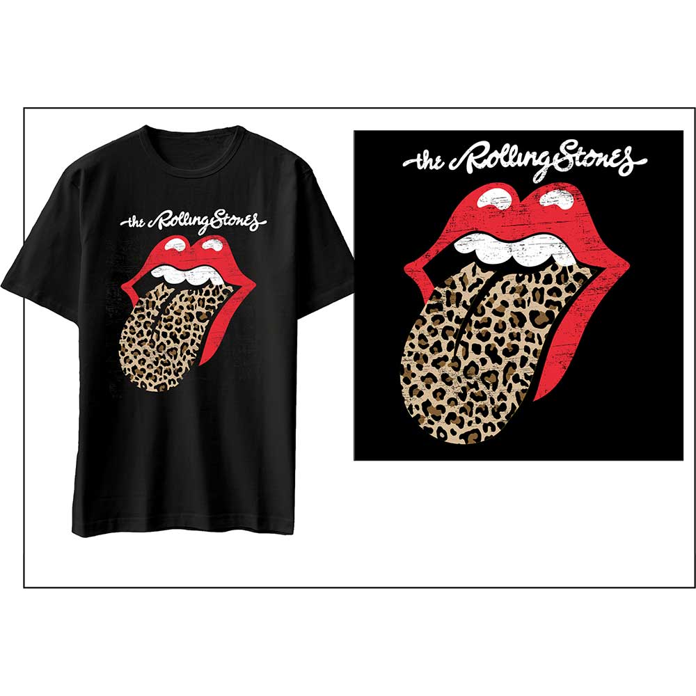 THE ROLLING STONES Leopard Print Tongue