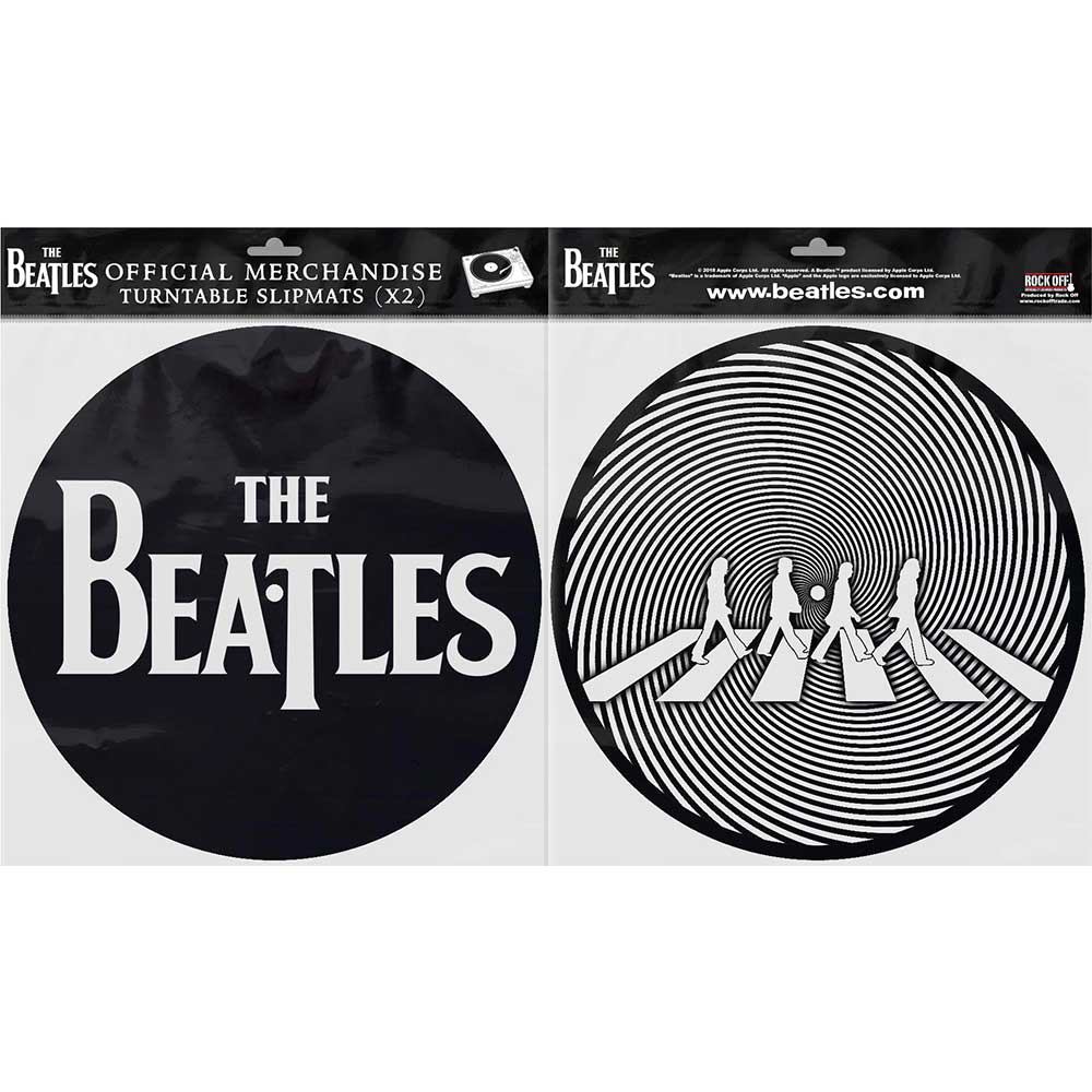 THE BEATLES Drop T Logo And Crossing Silhouette