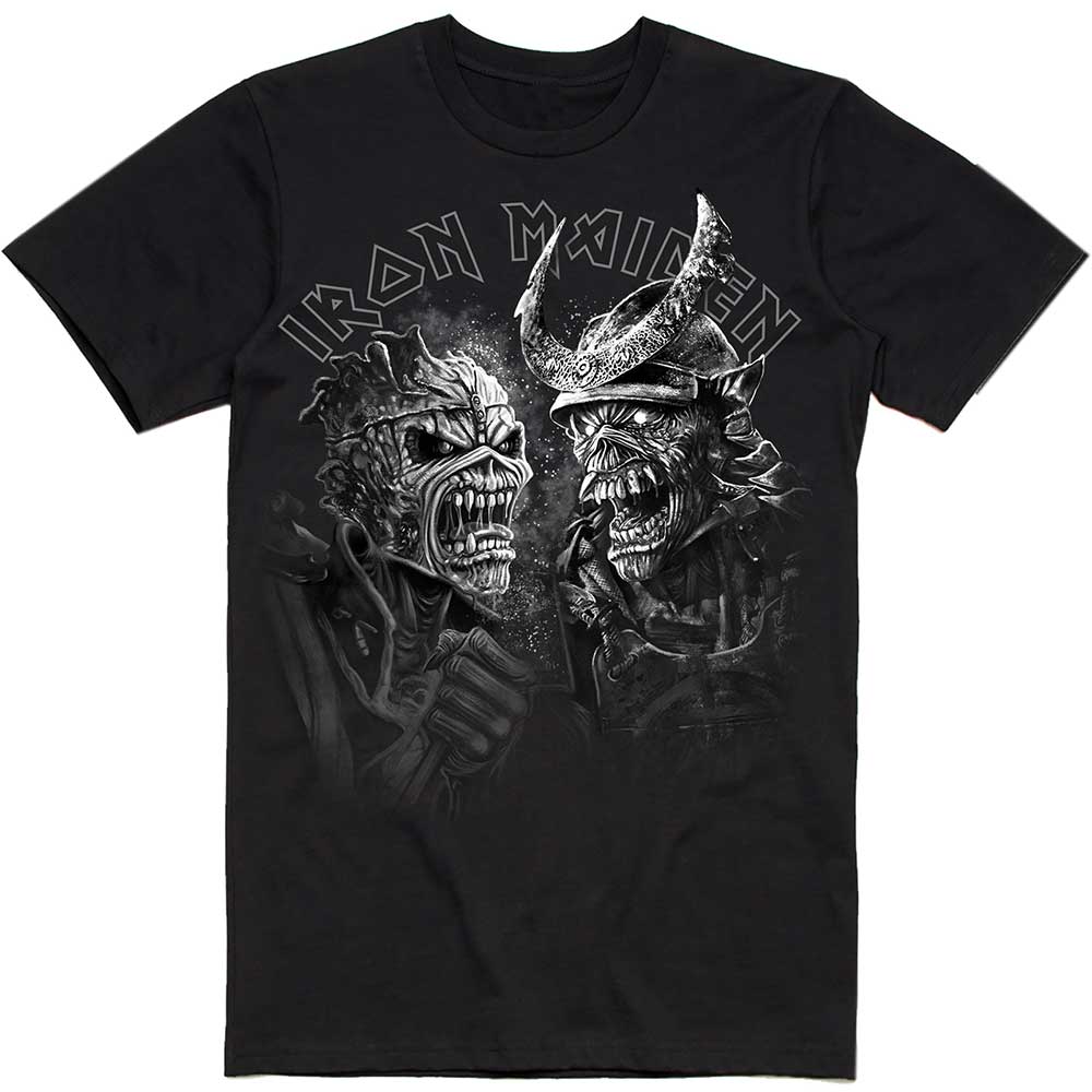 IRON MAIDEN Senjutsu Large Grayscale Heads