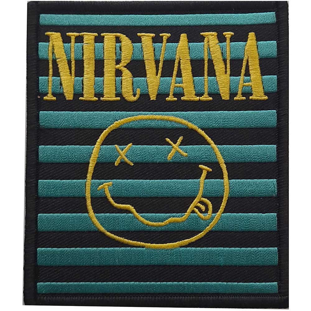 NIRVANA Logo And Happy Face Stripes