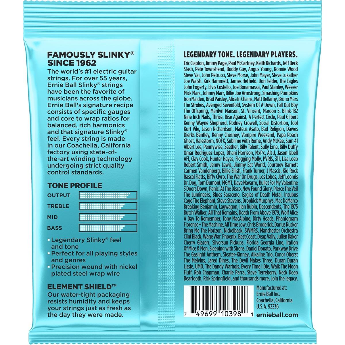 ERNIE BALL Cordes Electriques Slinky Nickel Wound ERNIE BALL Cordes Electriques Slinky Nickel Wound