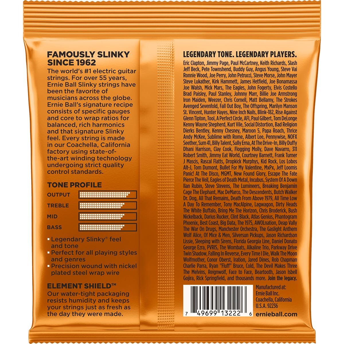 ERNIE BALL Cordes Electriques Slinky Nickel Wound Pack