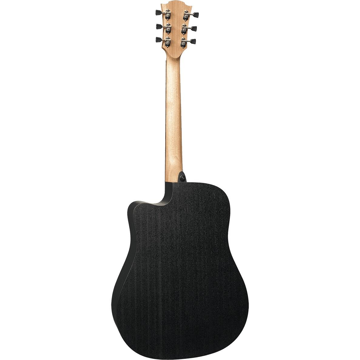 LAG Tramontane 70 Dreadnought Cutaway Electro Black And Brown LAG Tramontane 70 Dreadnought Cutaway Electro Black And Brown